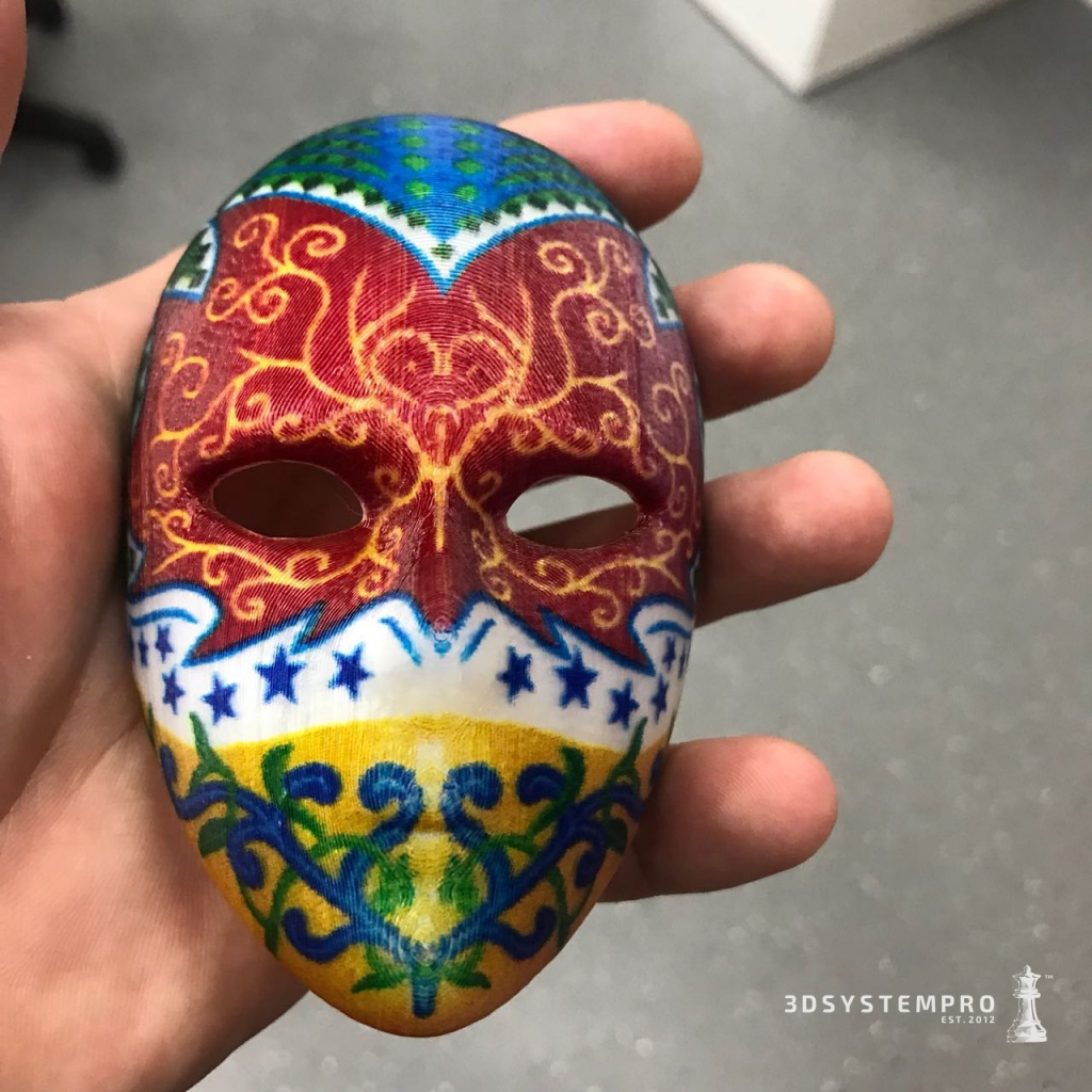 Образец цветной 3D печати XYZPrinting da Vinci Color