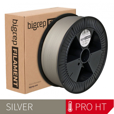 Pro HT Пластик BigRep, 2.85 мм, Серебро, 4.5 кг.