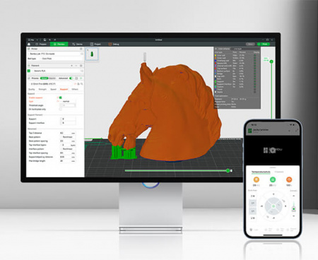 Изображение 3D принтер Bambu Lab P1S Combo (с AMS 2 Pro) который можно купить в интернет-магазине 3DSYSTEM в Санкт-Петербурге
